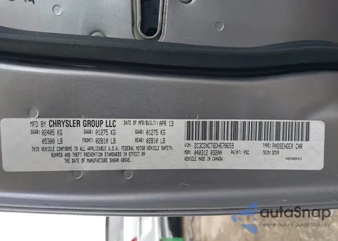 2013 Dodge Charger R/T из США, поврежденный, VIN 2C3CDXCT6DH678659